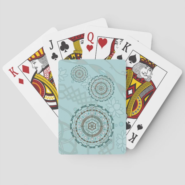Baralho Cartas Clássicas de Jogar Lotus Weave (Verso)