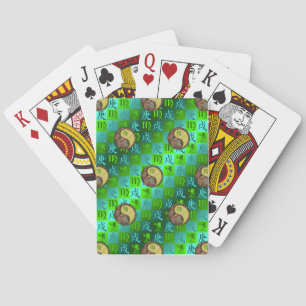 Baralho Cartas Clássicas de Jogar Virgem e Cão de Metal