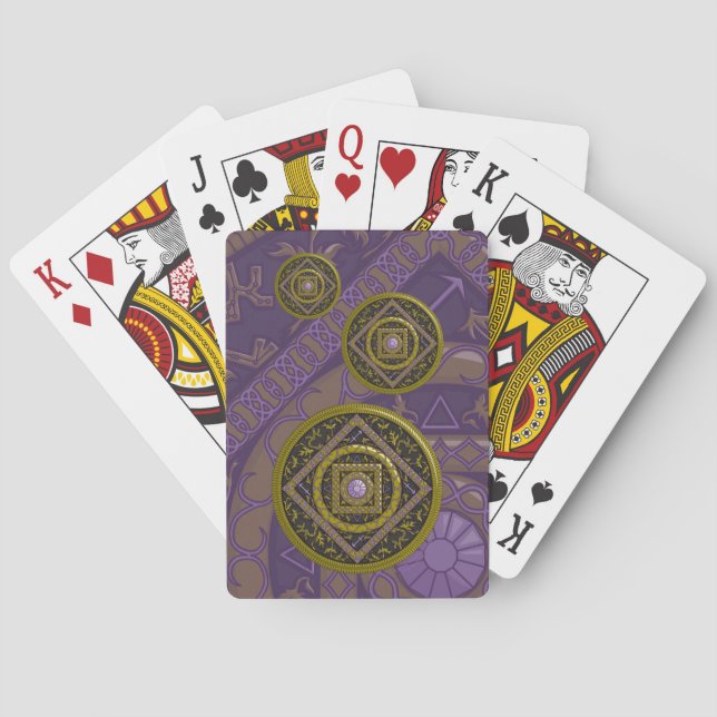 Baralho Cartas Clássicas Sagittarius Mandala (Verso)