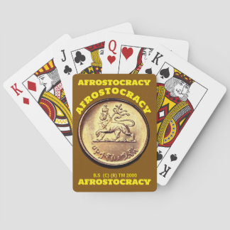 Baralho Cartas da AFROSTOCRACIA. Xerife