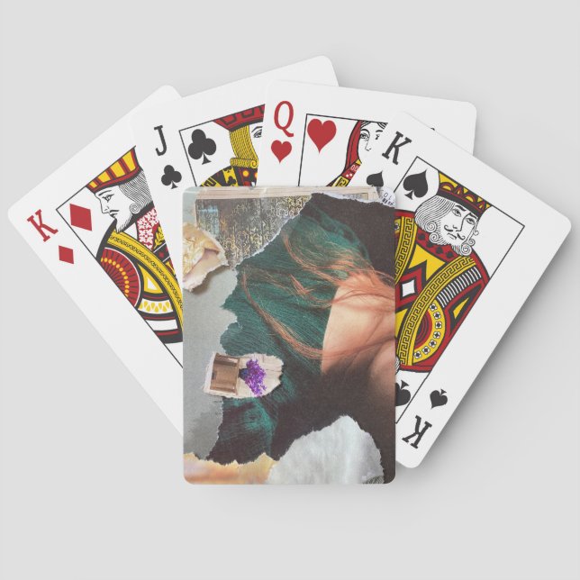 Baralho Cartas de Baralho: A Colagem da Caverna Esmeralda (Verso)