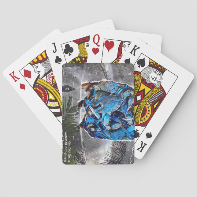 Baralho Cartas de Baralho: Colagem de Fonte  (Verso)