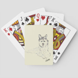 Baralho Cartas de Baralho: Husky do Alasca