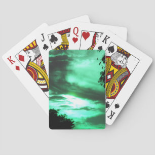 Baralho Cartas de Brincadeira Verde
