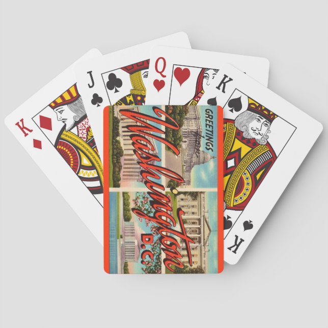 Baralho Cartas de Cumprimentos de Washington DC (Verso)