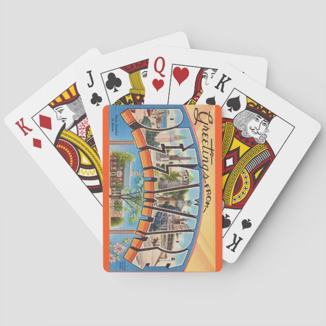 Baralho Cartas de Cumprimentos Retro Delaware (Verso)