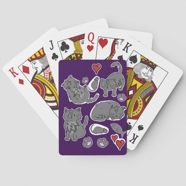 Baralho cartas de gatinho (Verso)