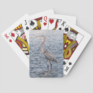 Baralho Cartas de jogar água Blue Heron