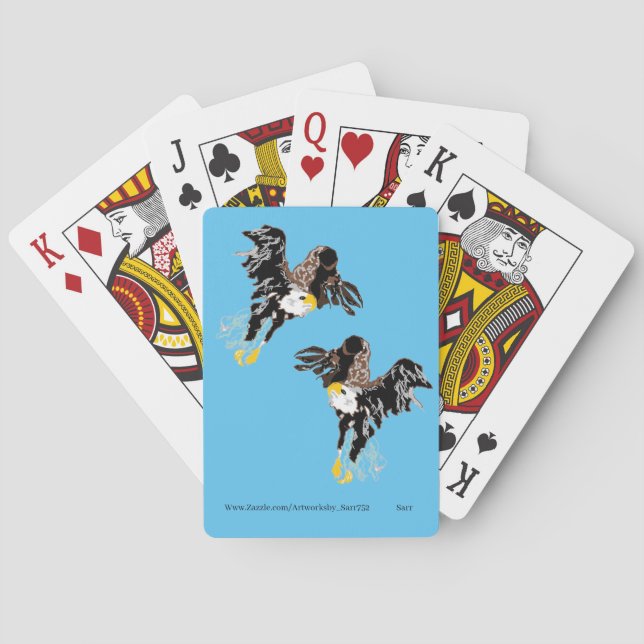 BARALHO CARTAS DE JOGAR: ÁGUIA AMERICANA (Verso)