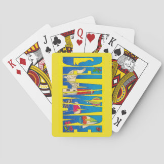 Baralho Cartas de Jogar Amarelas de Delaware