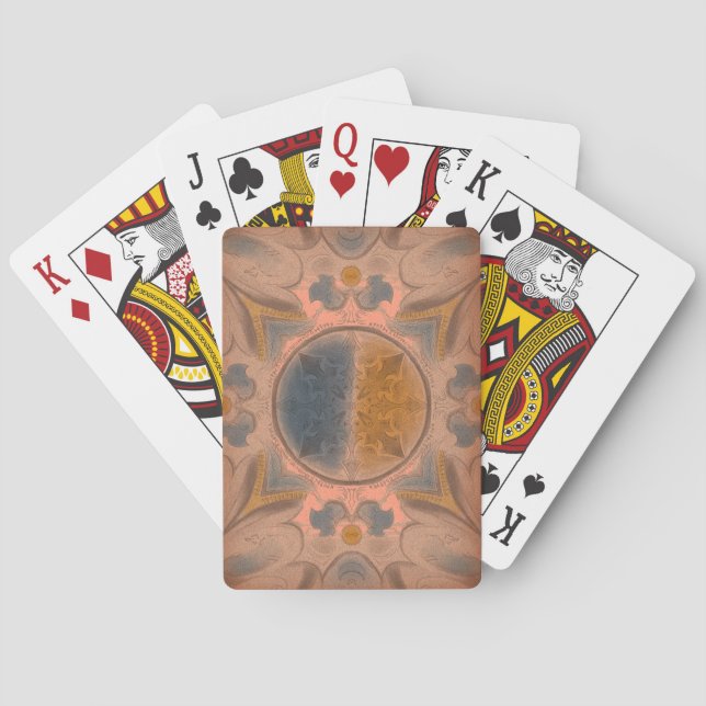 Baralho Cartas de jogar antigas (Verso)