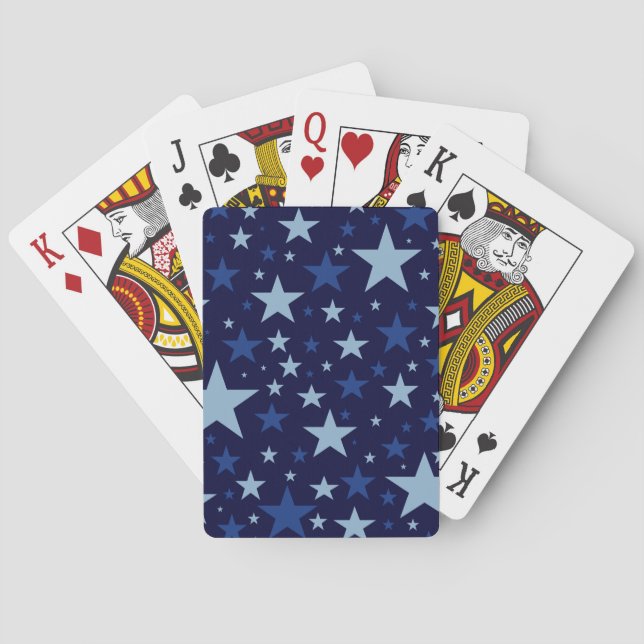 Baralho Cartas de jogar às Estrelas Azuis (Verso)