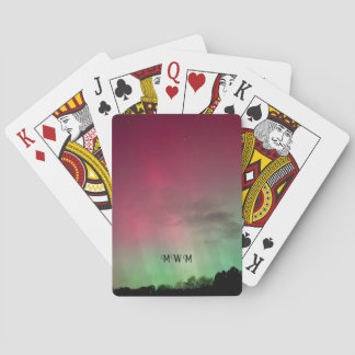 Baralho Cartas de Jogar Aurora com Estrelas e Iniciais
