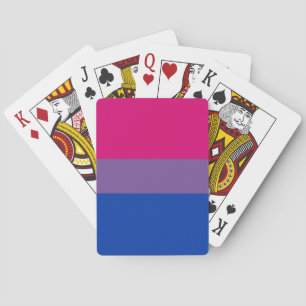 Baralho Cartas de jogar bandeira bissexual