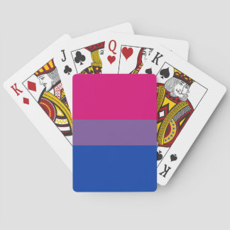 Baralho Cartas de jogar bandeira bissexual