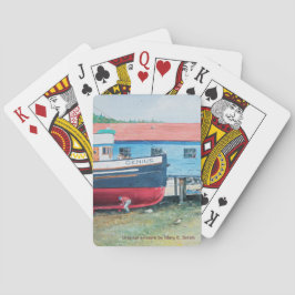 Baralho Cartas de jogar - Barco "O Gênio" na doca seca