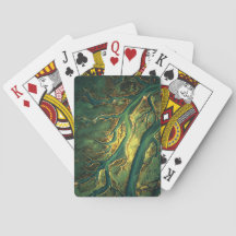 Cartas de Jogar Caminho do Raio de Sol na Floresta