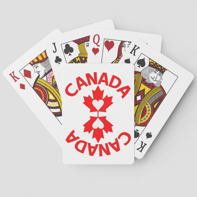 Baralho Cartas de jogar CANADÁ (Verso)