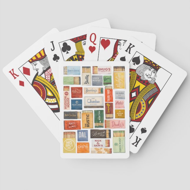 Baralho Cartas de Jogar Clássicas Dallas Matchbook (Verso)