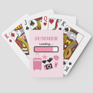 Baralho Cartas de Jogar Clássicas Rosa de Carregamento de 