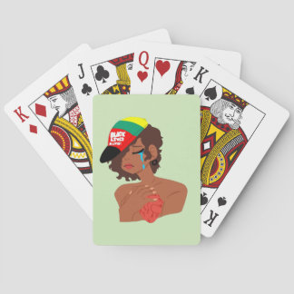 Baralho Cartas de jogar clássico de lágrimas da BLM Black