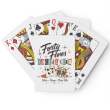 Cartas de Jogar Clube Social Forty Fives Retro