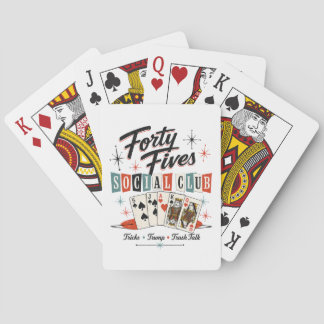 Baralho Cartas de Jogar Clube Social Forty Fives Retro