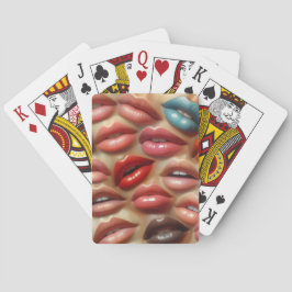 Baralho Cartas de Jogar Coloridas Personalizadas para Lábi