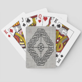 Baralho Cartas de jogar com bordado blackwork