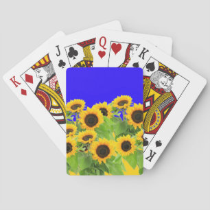 Baralho Cartas de Jogar com Girassóis Amarelos