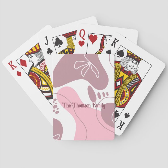Baralho Cartas de Jogar com Padrão Minimalista (Verso)