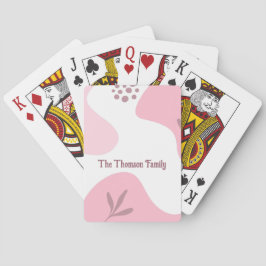 Baralho Cartas de Jogar com Padrão Minimalista