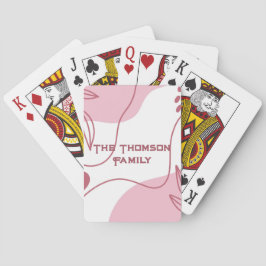 Baralho Cartas de Jogar com Padrão Minimalista