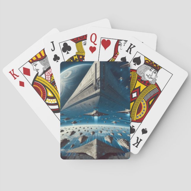 Baralho Cartas de Jogar da Frota Espacial (Verso)