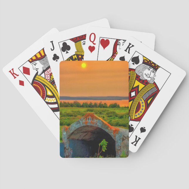 Baralho cartas de jogar da ilha Bell (Verso)