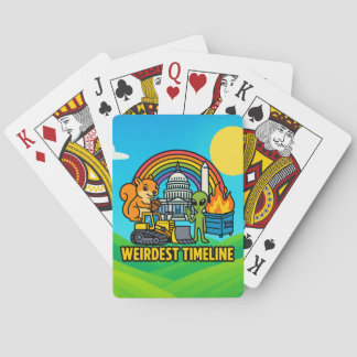 Baralho Cartas de Jogar da Linha do Tempo Mais Estranha po