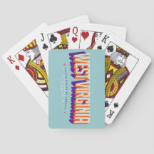 Cartas de jogar da Virgínia Ocidental EUA