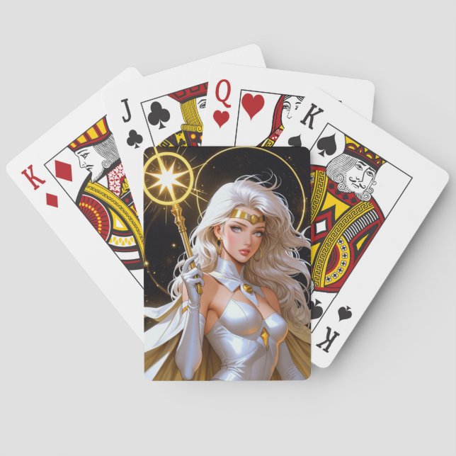 Baralho Cartas de Jogar de Anime Místico (Verso)