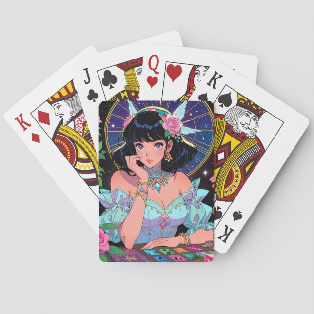 Baralho Cartas de Jogar de Anime Místico (Verso)