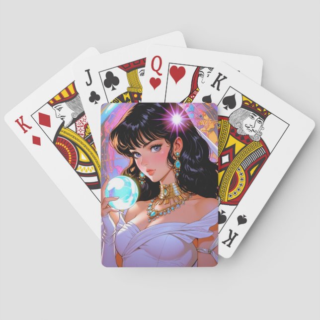Baralho Cartas de Jogar de Anime Místico (Verso)