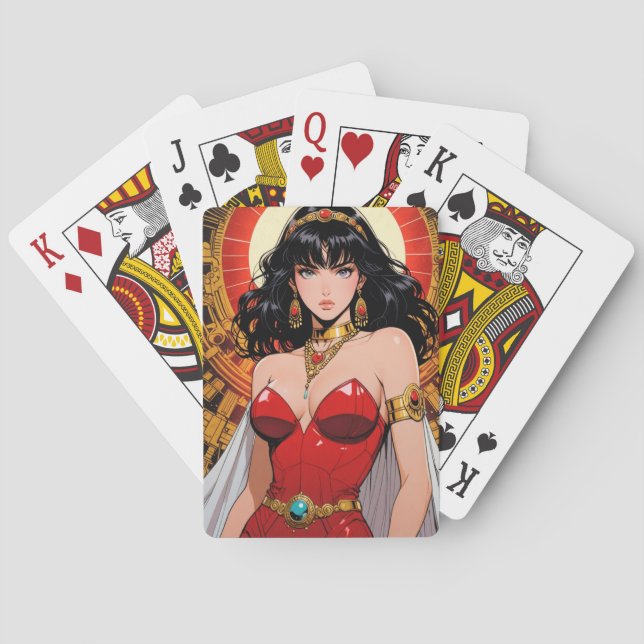 Baralho Cartas de Jogar de Anime Místico (Verso)
