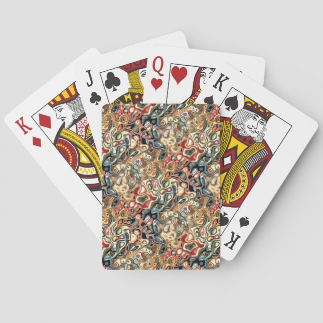 Baralho Cartas de Jogar de Arte Abstrata (Verso)