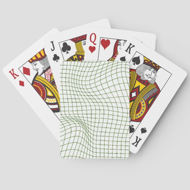 Baralho Cartas de Jogar de Arte de Linha Abstrata (Verso)