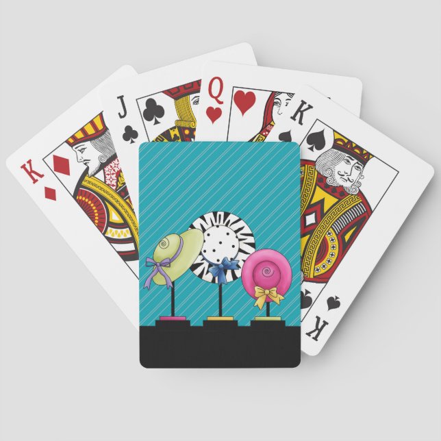 Baralho Cartas de Jogar de Chapéus de Fantasia (Verso)