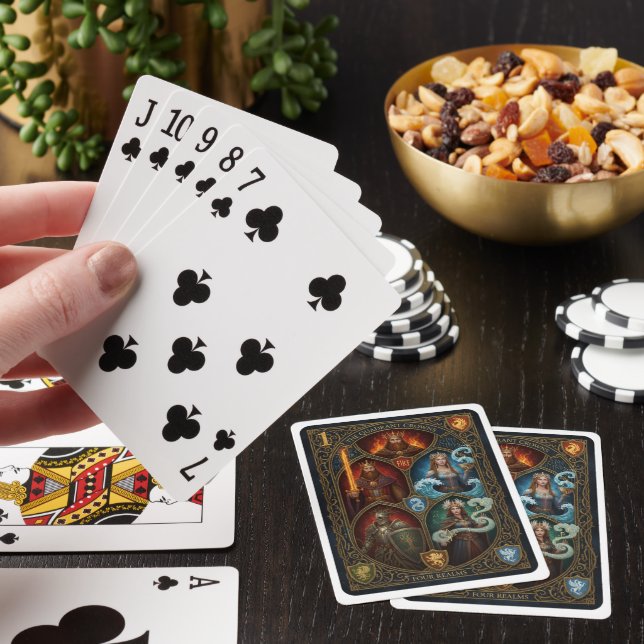 Baralho Cartas de Jogar de Fantasia | Estilo Real Medieval (In situ)