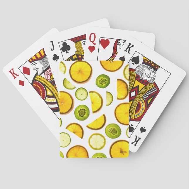 Baralho Cartas de Jogar de Frutas Cítricas (Verso)