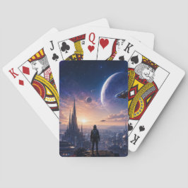 Baralho Cartas de Jogar de Poker • Paisagem Urbana Futuris