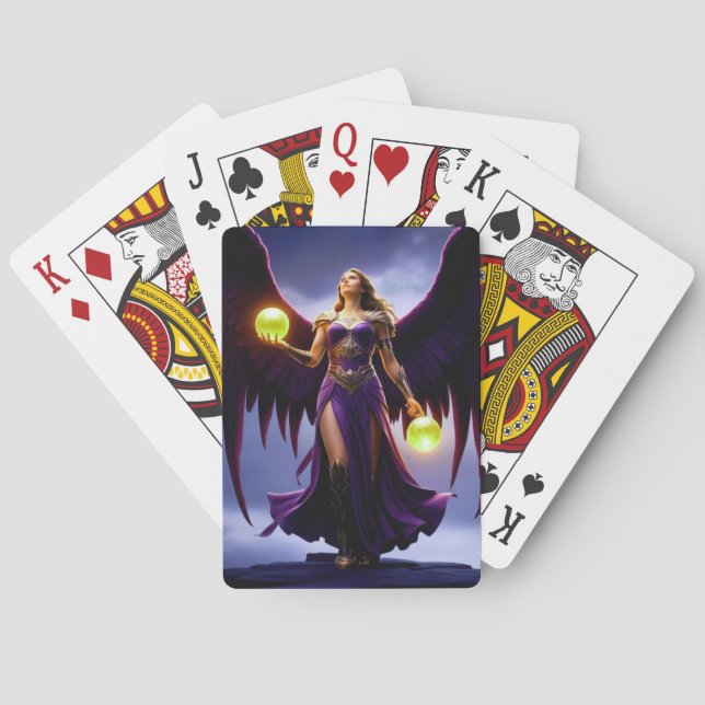 Baralho Cartas de Jogar do Anjo Guerreiro (Verso)