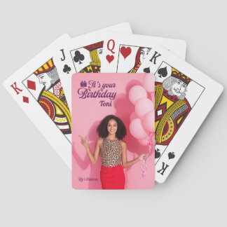 Baralho Cartas de Jogar É Seu Aniversário