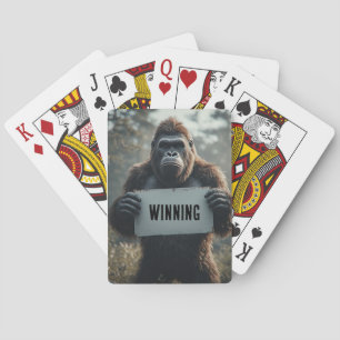 BARALHO CARTAS DE JOGAR ENGRAÇADAS DO BIGFOOT